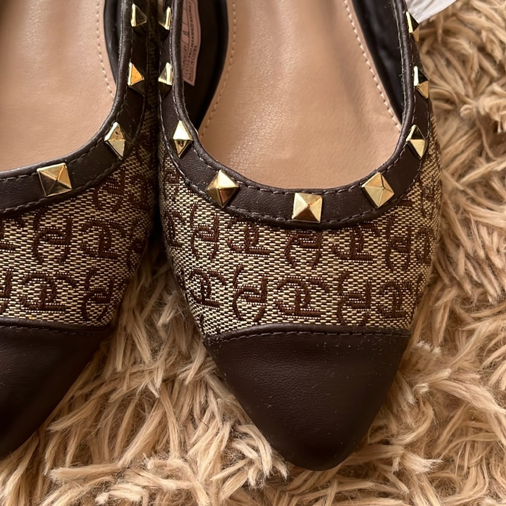 Juicy Couture J.C Poetry Ballet Slingback Pointy Toe Flats